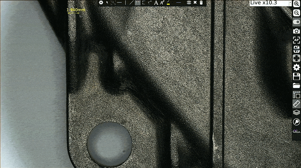 ASH Digitalmikroskop Messfunktion