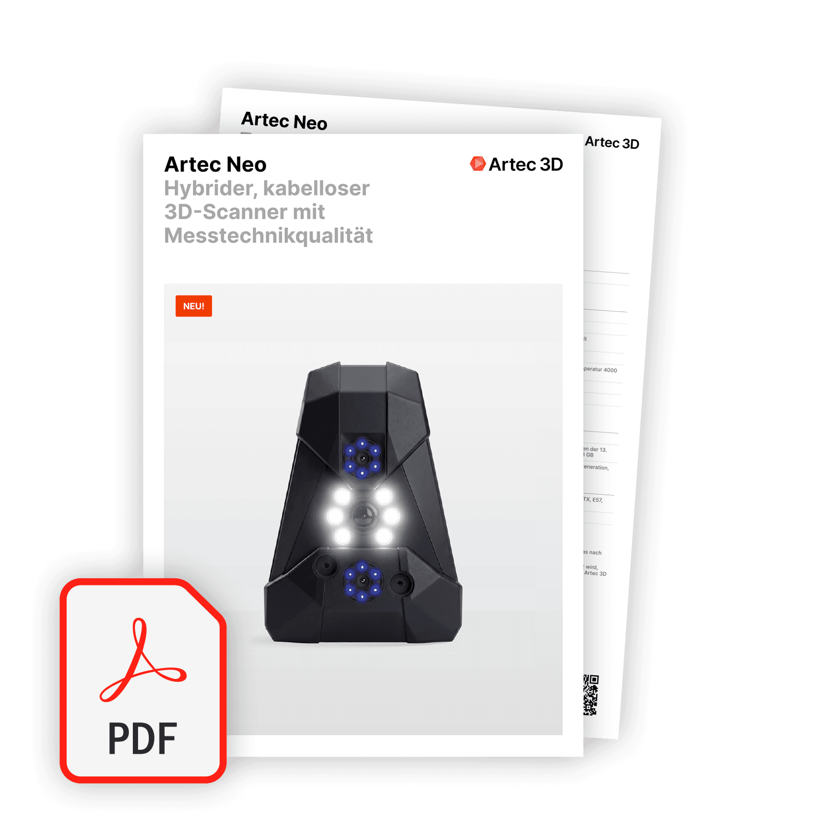 3D Scanner Artec Neo Produktbroschüre